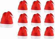 массовые рождественские шляпы санта-клауса для взрослых - классический красный костюм для рождественской вечеринки логотип