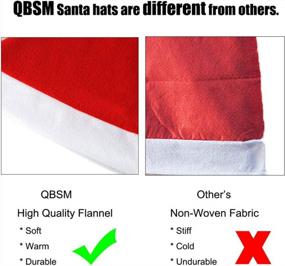 img 2 attached to Bulk Christmas Santa Hats For Adults - Classic Red Xmas Holiday Party Costume