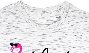 img 2 attached to Симпатичная футболка с рисунком фламинго для женщин - топ с принтом Mama Bird и забавным дизайном букв