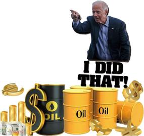 img 2 attached to 🤣 100Pcs Biden I Did That Stickers, Humorous/Sticker Decal, That's All Me Funny Decal/Humor Sticker