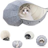 🐱 k1 d.ball cat toy ball, indoor cat tunnel, interactive cat toy 8-in-1 bed cave condos, portable & foldable multi-function scratch resistant fun cat toys for indoor cats logo