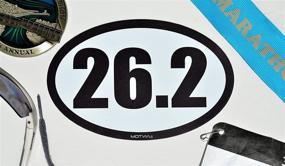 img 1 attached to 🏆 Motvia 26.2 Marathon Car Magnet - 4.25&#34; x 6&#34; | Waterproof & UV Fade Resistant