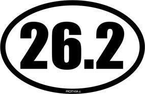 img 4 attached to 🏆 Motvia 26.2 Marathon Car Magnet - 4.25&#34; x 6&#34; | Waterproof & UV Fade Resistant