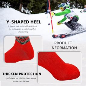 img 2 attached to Kids Ski Socks For Winter - 1 Or 3 Pack Warm Snowboard Thermal Socks For Boys, Girls, And Toddlers (XS/S, 4-13 Years)