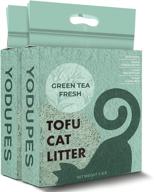 🐾 yodupes tofu cat litter - clumping, flushable, low tracking, lightweight, natural, odor control, 99.9% dust free - 10.6 lb total (pack of 2) logo