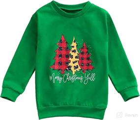 img 4 attached to Toddler Christmas Sweatshirt Pullover Clothes Apparel & Accessories Baby Boys : Clothing