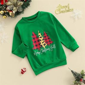 img 3 attached to Toddler Christmas Sweatshirt Pullover Clothes Apparel & Accessories Baby Boys : Clothing
