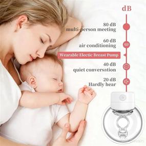 img 3 attached to 🤱 Wearable Electric Breast Pump: Silent, Invisible, and Pain-Free Feeding with LED Display - Portable and Efficient with 2 Modes & 9 Levels