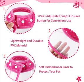 img 3 attached to Adjustable Lightweight Pet Cone Collar For Cats And Small Dogs | Vivifying Elizabethan Recovery Cone In Pink | 3 Sizes Available