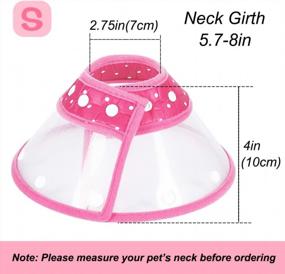img 2 attached to Adjustable Lightweight Pet Cone Collar For Cats And Small Dogs | Vivifying Elizabethan Recovery Cone In Pink | 3 Sizes Available