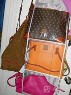 img 1 attached to Maximize Closet Space With Lirex Handbag Hanging Organizer - 8 Pockets Of Purse Perfection! review by Scott Chen
