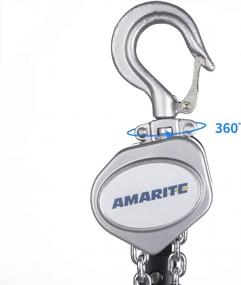 img 3 attached to Amarite Mini Lever Chain Hoist 1/2 Ton，Small Come Along 1100 Lbs 5Ft Lift ，Weighs Just 5.8 Pounds