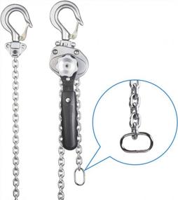 img 4 attached to Amarite Mini Lever Chain Hoist 1/2 Ton，Small Come Along 1100 Lbs 5Ft Lift ，Weighs Just 5.8 Pounds