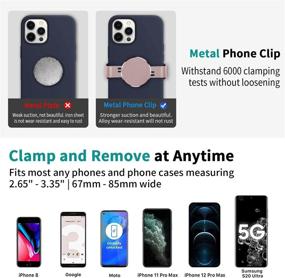 img 1 attached to Luanke Metal Phone Clamp For Magnetic Car Mount Clip And Remove At Anytime Metal Phone Clip For