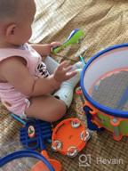 img 1 attached to IPlay, ILearn Toddler Musical Instruments Toys, Kids Drum Set, Baby Trumpet, Percussion, Harmonica, Maraca, Flute, Tambourine, Birthday Gifts For 18 Months Olds Ages 2 3 4 5 Years Boys Girls Children review by Noe Epps