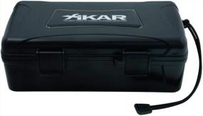 img 1 attached to Xikar 210Xi: The Ultimate Black Cigar Travel Carrying Case With Watertight And Crushproof Protection For 10 Cigars And Humidification