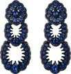 sparkle in style with flyonce's vintage rhinestone chandelier earrings: perfect for wedding and bridal art deco looks logo