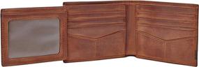 img 1 attached to 💼 Fossil Men's Brown Bifold Wallet - Top Rated Wallets, Card Cases & Money Organizers for Men's Accessories