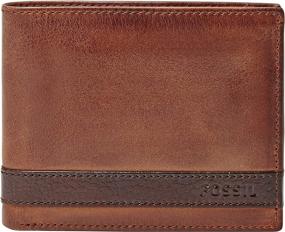 img 4 attached to 💼 Fossil Men's Brown Bifold Wallet - Top Rated Wallets, Card Cases & Money Organizers for Men's Accessories