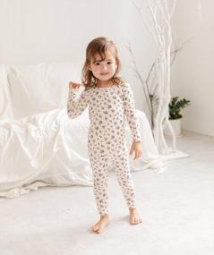 img 1 attached to Удобная и очаровательная: детская пижама AVAUMA для девочек и мальчиков, 6M-7T