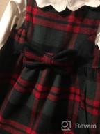 img 1 attached to Mud Kingdom Plaid Sleeveless Loose Fit Faux Wool Holiday Girls Dresses review by Jerry Peebler