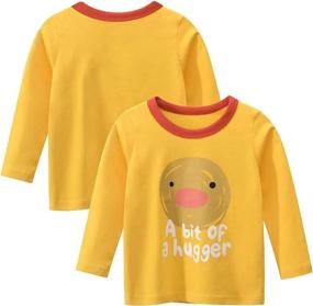 img 3 attached to 👚 Kumary Three-Pack Sleeve Girls' Clothing - Tops, Tees & Blouses for Toddlers