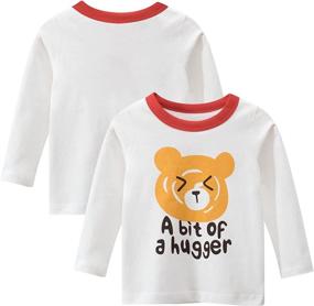 img 1 attached to 👚 Kumary Three-Pack Sleeve Girls' Clothing - Tops, Tees & Blouses for Toddlers