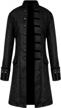 men's steampunk tailcoat jacket gothic victorian frock coat halloween costume logo