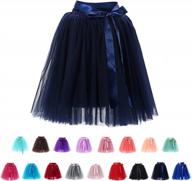 💃 babyonline womens 6 layer tulle tutu skirt: perfect wedding underskirt & bridal skirt logo