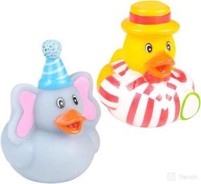 img 1 attached to 🎉 Fun-Filled Carnival Duck Party: Rhode Island Novelty 2 Inch Rubber Ducks, One Dozen!