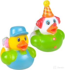 img 2 attached to 🎉 Fun-Filled Carnival Duck Party: Rhode Island Novelty 2 Inch Rubber Ducks, One Dozen!