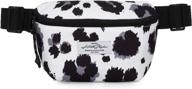 hotstyle 7211s cute small fanny pack сумка на пояс на пояс на каждый день, леопард, белый логотип