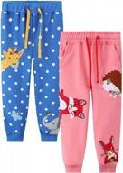 2-pack chino cargo & fleece sweatpants for kids boys & girls - hileelang casual cotton jogger pants logo