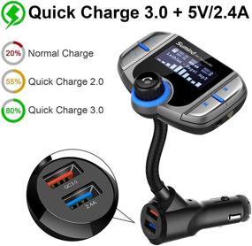 img 1 attached to (Upgraded Version) Sumind Car Bluetooth FM Transmitter Car Electronics & Accessories and Car Electronics Accessories