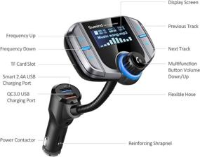 img 3 attached to (Upgraded Version) Sumind Car Bluetooth FM Transmitter Car Electronics & Accessories and Car Electronics Accessories
