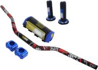 🏍️ blue motorcycle handlebar handle bars + mount clamp + pad + grips set for ttr yz wr xt 125e 125l 250r 250x 450f 250f 250fx 426f 450fx dirt bike off road bike pit bike - 1 1/8" 28mm логотип