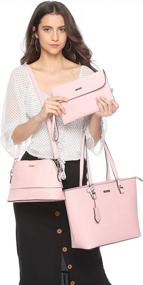 img 3 attached to 4-Piece Women'S Fashion Bag Set - Tote, Shoulder, Wallet & Satchel In Top Handle Design
