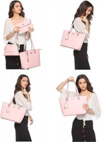 img 2 attached to 4-Piece Women'S Fashion Bag Set - Tote, Shoulder, Wallet & Satchel In Top Handle Design