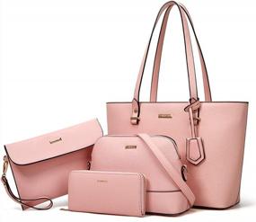 img 4 attached to 4-Piece Women'S Fashion Bag Set - Tote, Shoulder, Wallet & Satchel In Top Handle Design