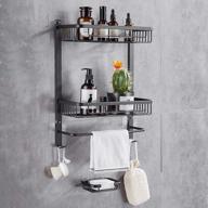 maximize your space: hoomtaook adhesive shower caddy and kitchen spice rack wall-mounted storage solution logo