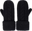 cozy & chic: women's knit winter gloves with plush lining for ultimate warmth & style logo