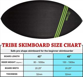 img 2 attached to Soft Foam Skimboard By Tribe Boards - Perfect Beach Fun For Beginner To Intermediate Skimboarders Of All Ages