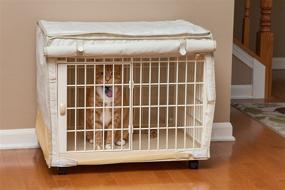 img 1 attached to 🏡 Beige IRIS Plastic Animal Cage with Cover