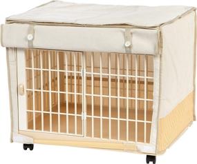 img 4 attached to 🏡 Beige IRIS Plastic Animal Cage with Cover