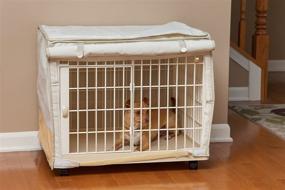 img 2 attached to 🏡 Beige IRIS Plastic Animal Cage with Cover