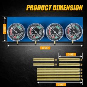 img 3 attached to 🏍️ Motorcycle Carburetor Synchronizer Tool Carb Vacuum Gauge Sync Balancer for Suzuki GS KZ XS CB 550 650 750 850 900 BMW Kawasaki Zzr600 Yamaha Radian 600