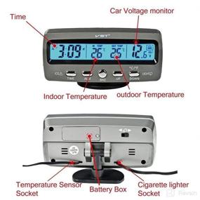 img 3 attached to Термометр с множеством функций, водонепроницаемый вольтметр