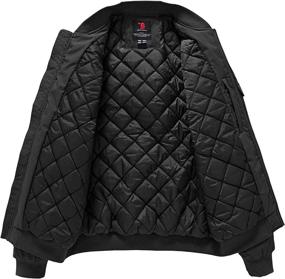 img 3 attached to Warm And Stylish: TBMPOY Men'S Quilted Bomber Jackets For Winter Fashion