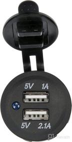 img 2 attached to Dorman 84622 12V DC Accessory Socket with Dual USB Ports - Charge Devices at 5V 1A/2.1A