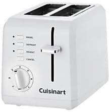 img 1 attached to 🍞 Cuisinart Cool Touch 2 Slice Stainless Steel White Toaster